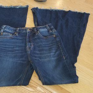 28x34 Wide bell bottom, high rise, western jeans